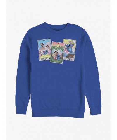 Disney Lilo & Stitch Tarot Cards Crew Sweatshirt $13.87 Sweatshirts