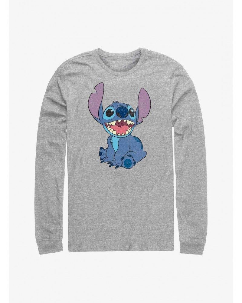 Disney Lilo & Stitch Happy Stitch Long-Sleeve T-Shirt $9.21 T-Shirts