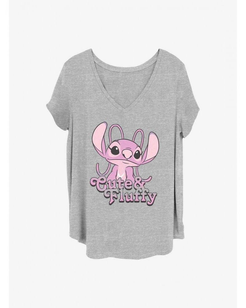 Disney Lilo & Stitch Fluffy Angel Girls T-Shirt Plus Size $7.63 T-Shirts