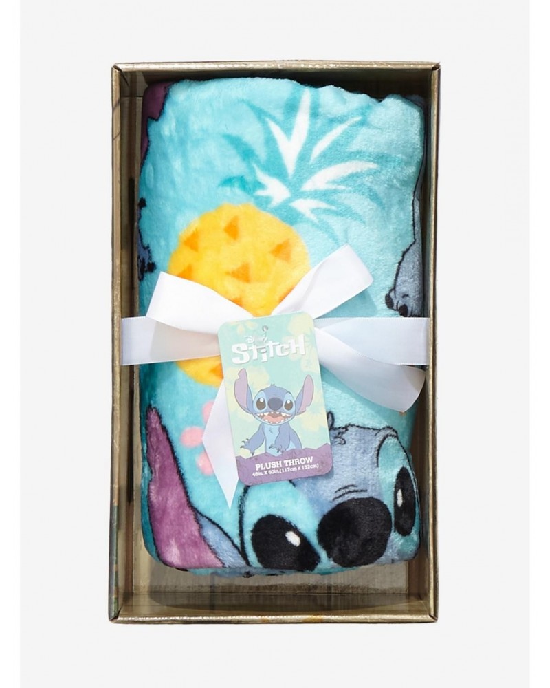 Disney Lilo & Stitch Tropical Pineapple Throw Blanket $9.90 Blankets