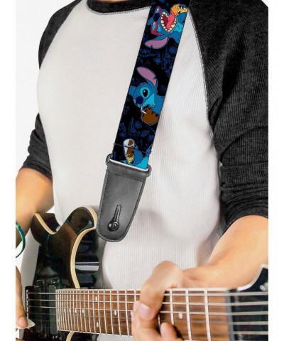 Disney Lilo & Stitch Snacking Poses Guitar Strap $10.46 Guitar Straps