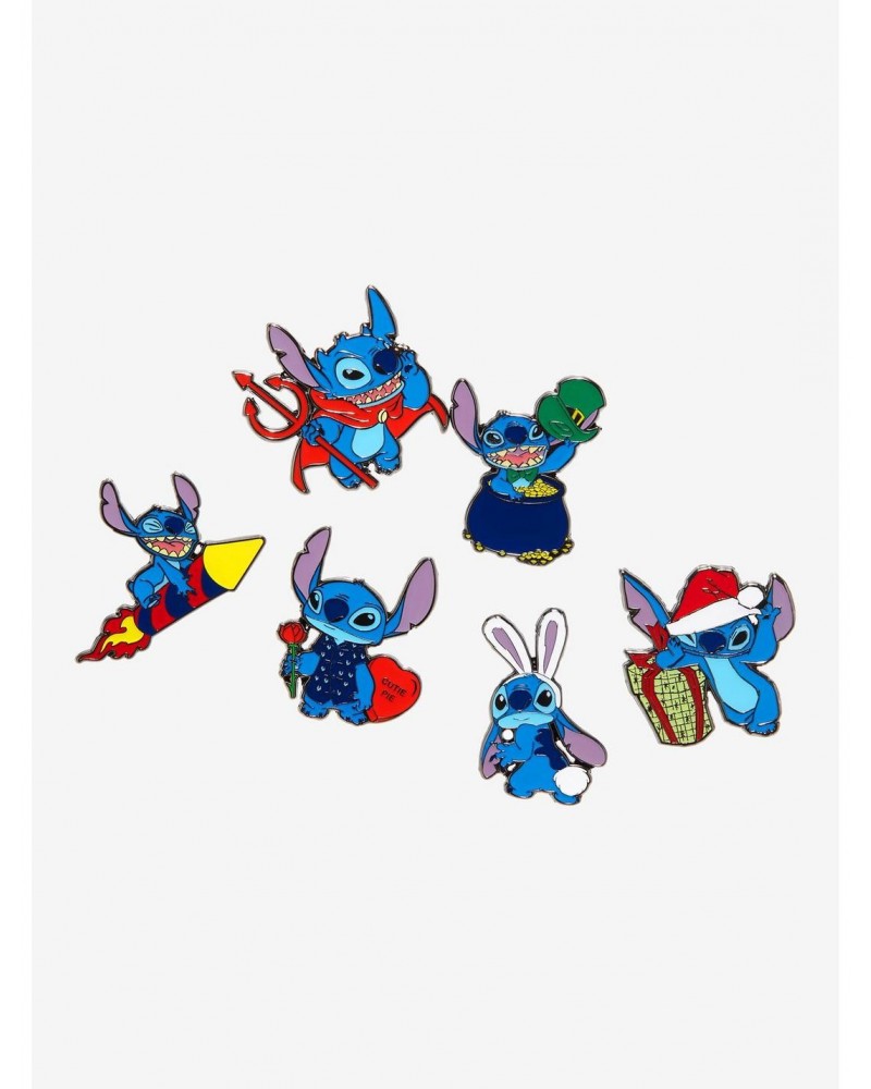 Loungefly Disney Lilo & Stitch Holidays Blind Box Enamel Pin $3.56 Pins