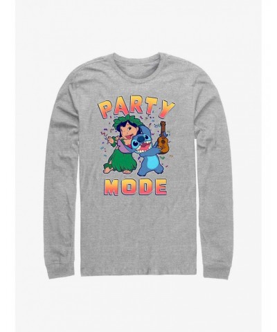 Disney Lilo & Stitch Party Mode Long-Sleeve T-Shirt $11.05 T-Shirts