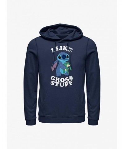 Disney Lilo & Stitch I Like Gross Stuff Stitch Hoodie $11.85 Hoodies