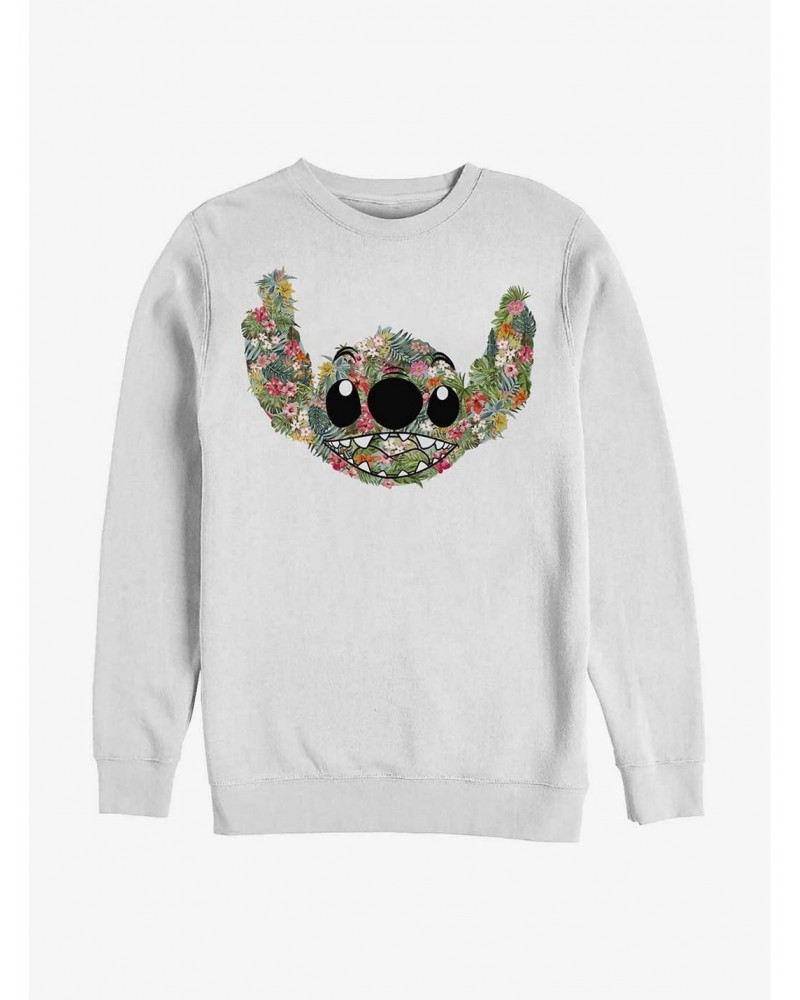 Disney Lilo & Stitch Floral Crew Sweatshirt $9.74 Sweatshirts