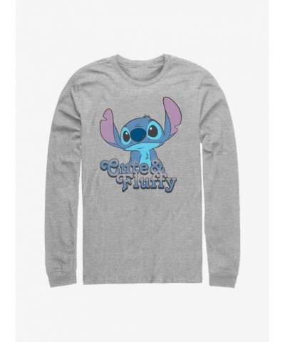 Disney Lilo & Stitch Fluffy Stitch Long Sleeve T-Shirt $11.84 T-Shirts