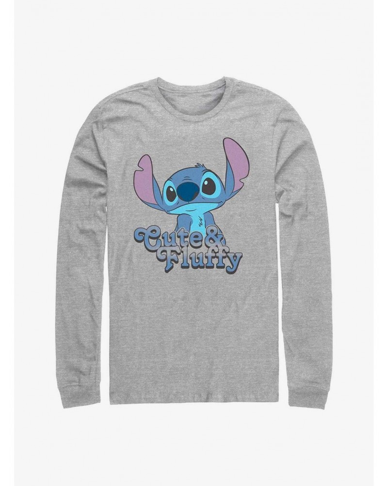 Disney Lilo & Stitch Fluffy Stitch Long Sleeve T-Shirt $11.84 T-Shirts