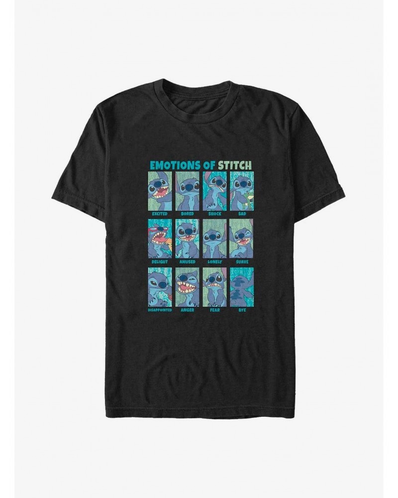 Disney Lilo & Stitch Emotions of Stitch Big & Tall T-Shirt $9.09 T-Shirts