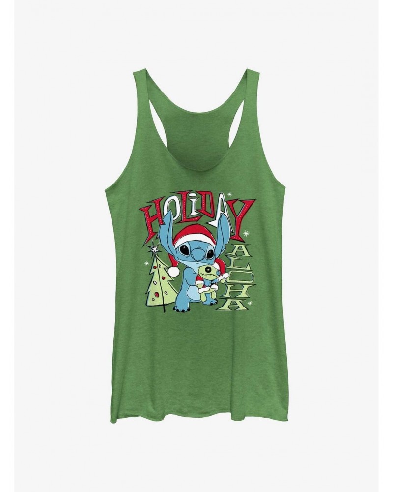 Disney Lilo & Stitch Holiday Aloha Girls Tank $9.53 Tanks