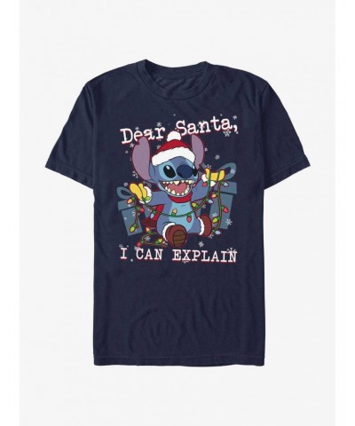 Disney Lilo & Stitch Dear Santa, I Can Explain Extra Soft T-Shirt $9.57 T-Shirts