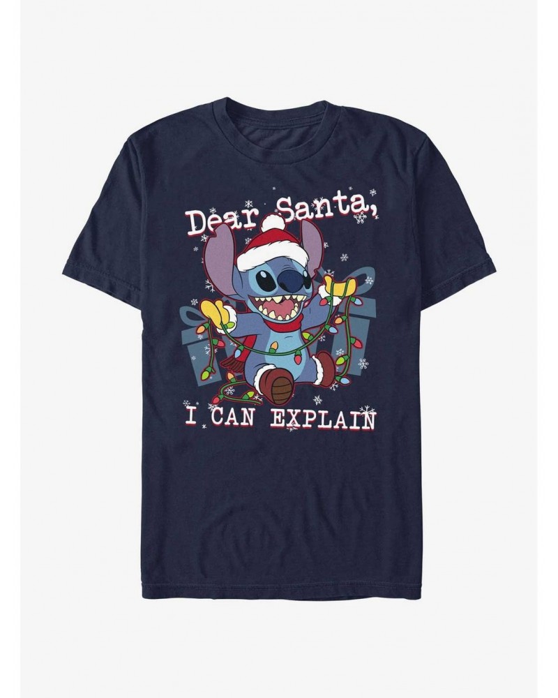 Disney Lilo & Stitch Dear Santa, I Can Explain Extra Soft T-Shirt $9.57 T-Shirts