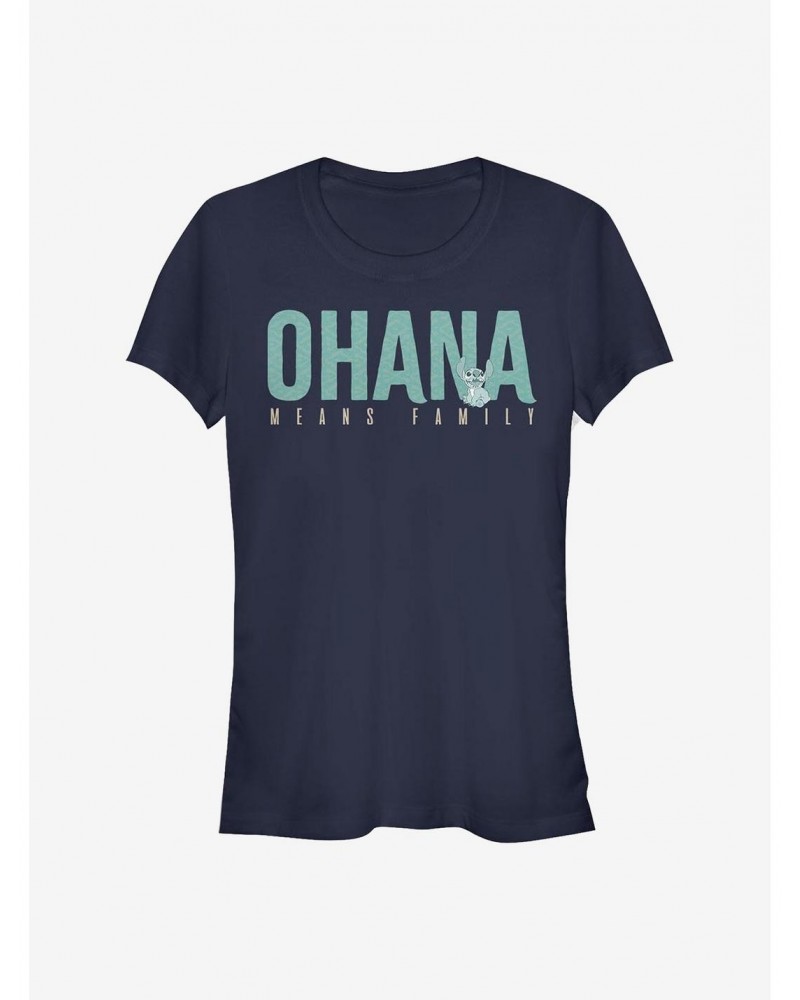 Disney Lilo & Stitch Ohana Bold Girls T-Shirt $8.96 T-Shirts