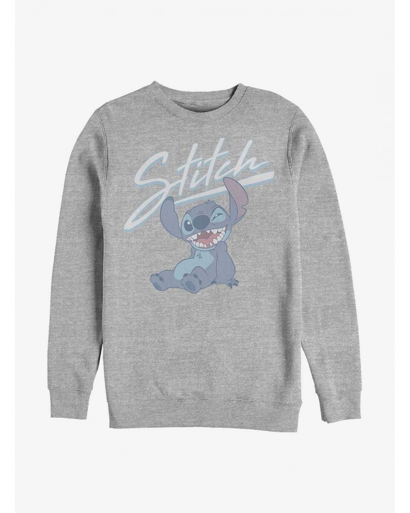 Disney Lilo & Stitch Wink Crew Sweatshirt $13.28 Sweatshirts