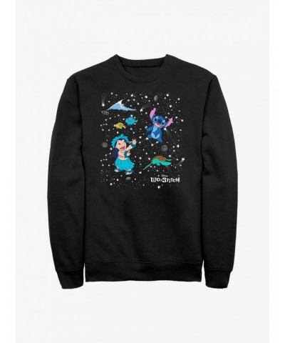 Disney Lilo & Stitch Constellation Crew Sweatshirt $11.51 Sweatshirts