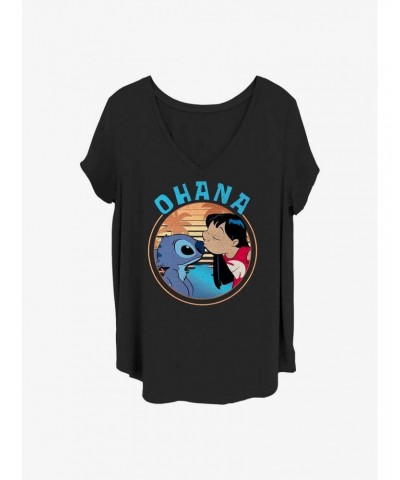 Disney Lilo & Stitch Sweet Ohana Girls T-Shirt Plus Size $8.32 T-Shirts