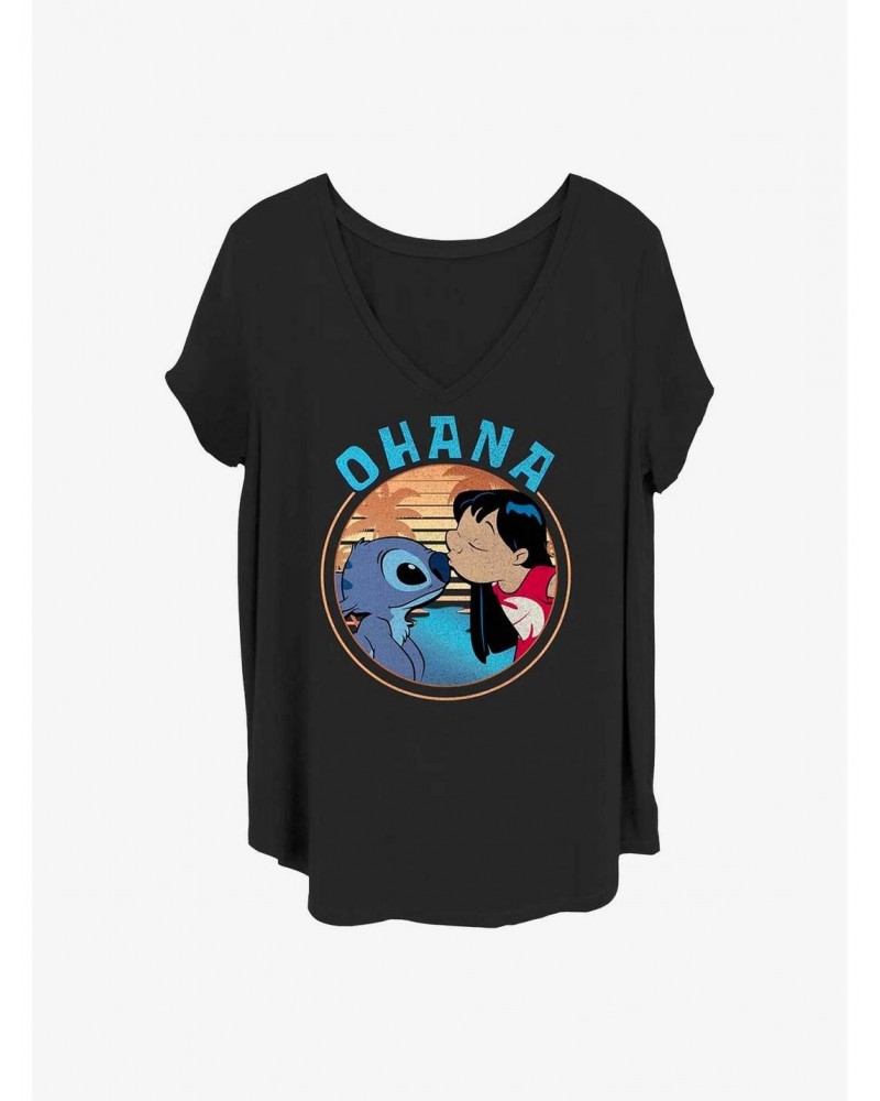 Disney Lilo & Stitch Sweet Ohana Girls T-Shirt Plus Size $8.32 T-Shirts