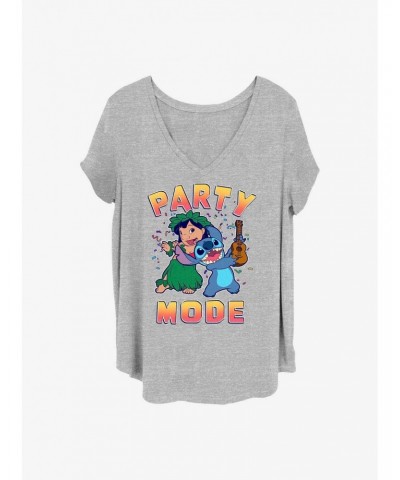 Disney Lilo & Stitch Party Mode Girls T-Shirt Plus Size $10.17 T-Shirts