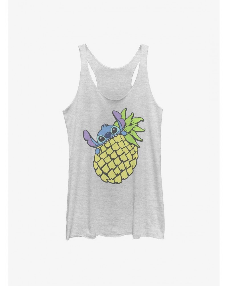 Disney Lilo & Stitch Pineapple Girls Raw Edge Tank $6.63 Tanks