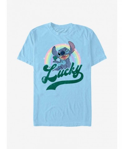 Disney Lilo & Stitch Lucky Rainbow T-Shirt $7.46 T-Shirts