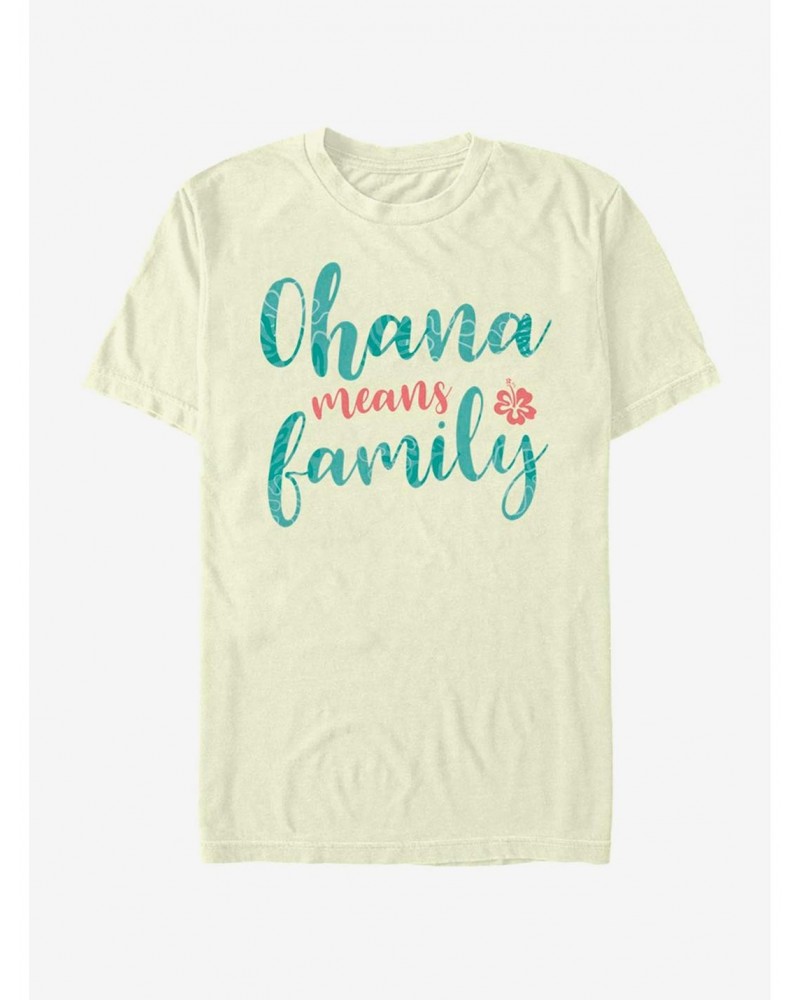 Disney Lilo & Stitch Ohana Script T-Shirt $6.69 T-Shirts