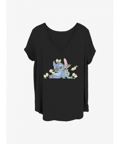 Disney Lilo & Stitch Ducky Kind Girls T-Shirt Plus Size $11.56 T-Shirts